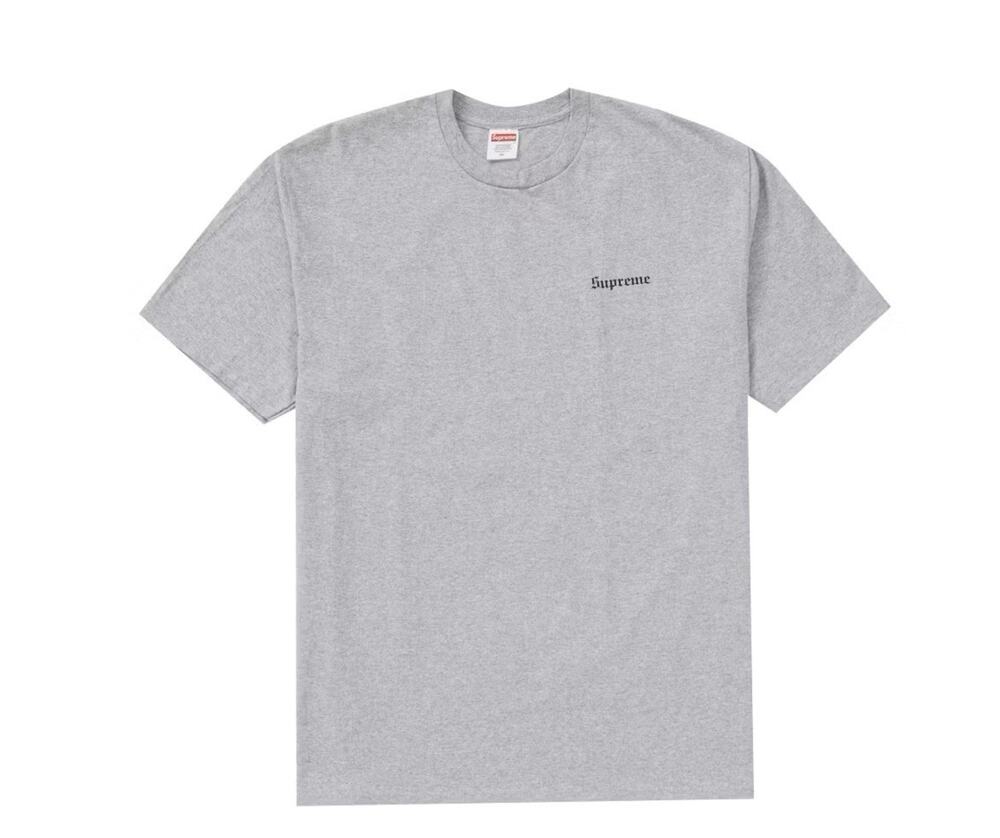 Supreme X Martin Wong Big Heat Firefighter Art Graphic Crew T-Shirt Size S Grey